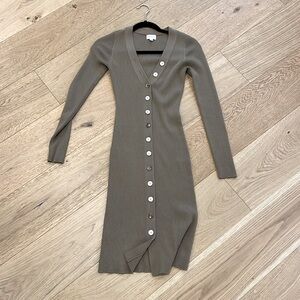 Song of Style knit button long sleeve dress xs